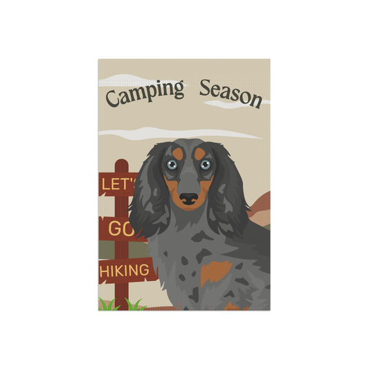 Dachshund Dog Camping Garden Flag