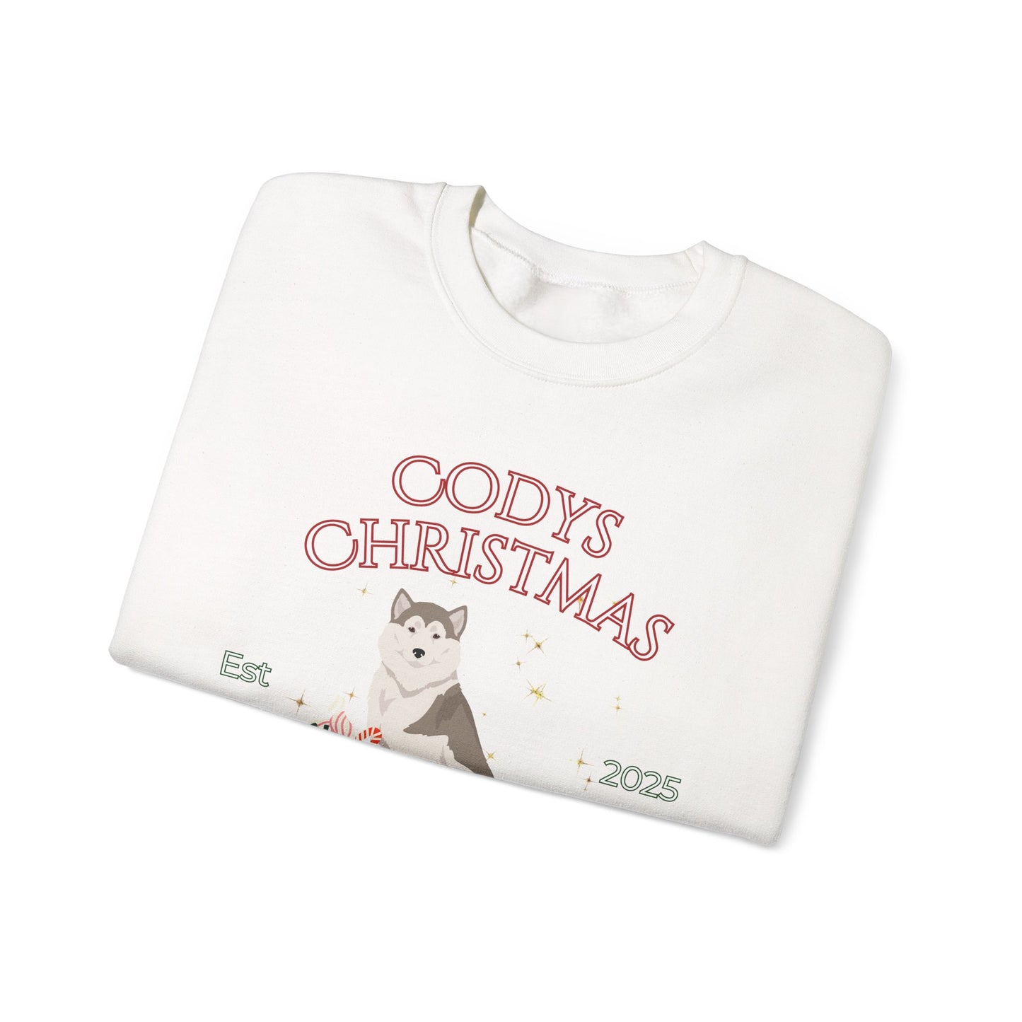Greenland Dog Dog Christmas Social Club Unisex Heavy Blend Crewneck Sweatshirt Custom Name
