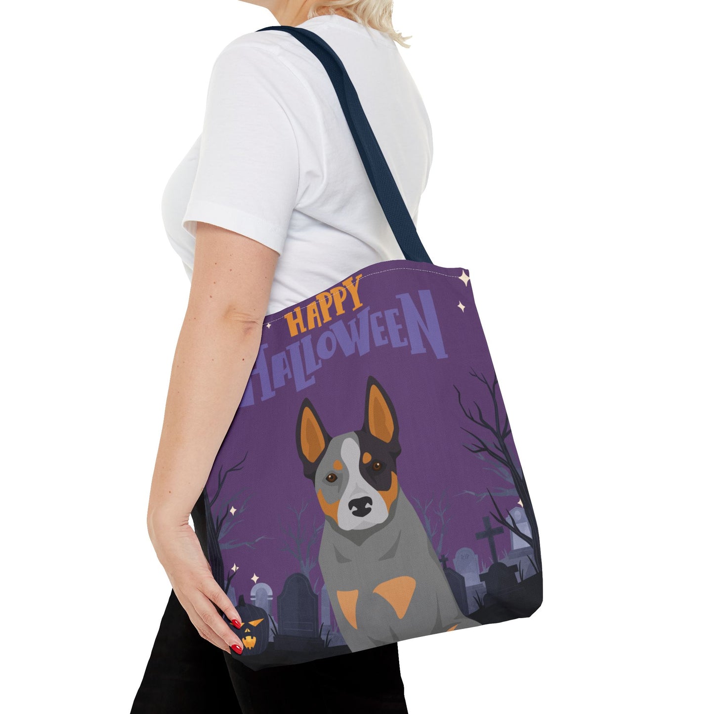 Australian Cattle Dog Dog Happy Halloween Tote Bag 16x16