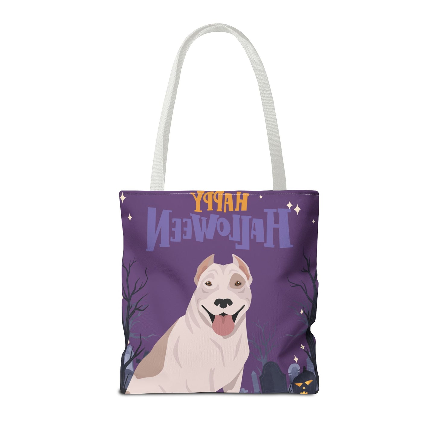 Pit Bull Dog Happy Halloween Tote Bag 16x16