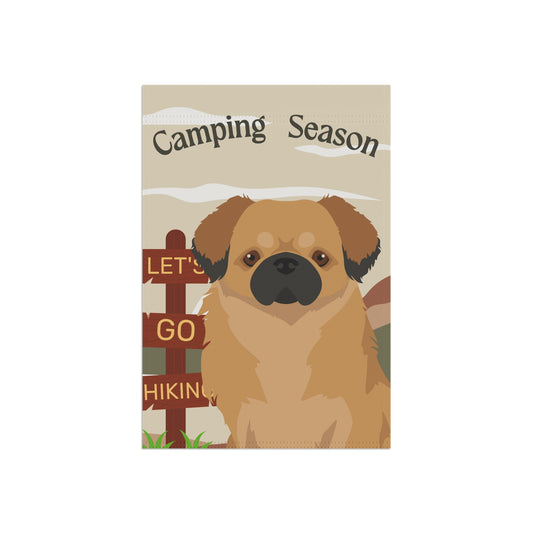 Tibetan Spaniel Dog Camping Garden Flag