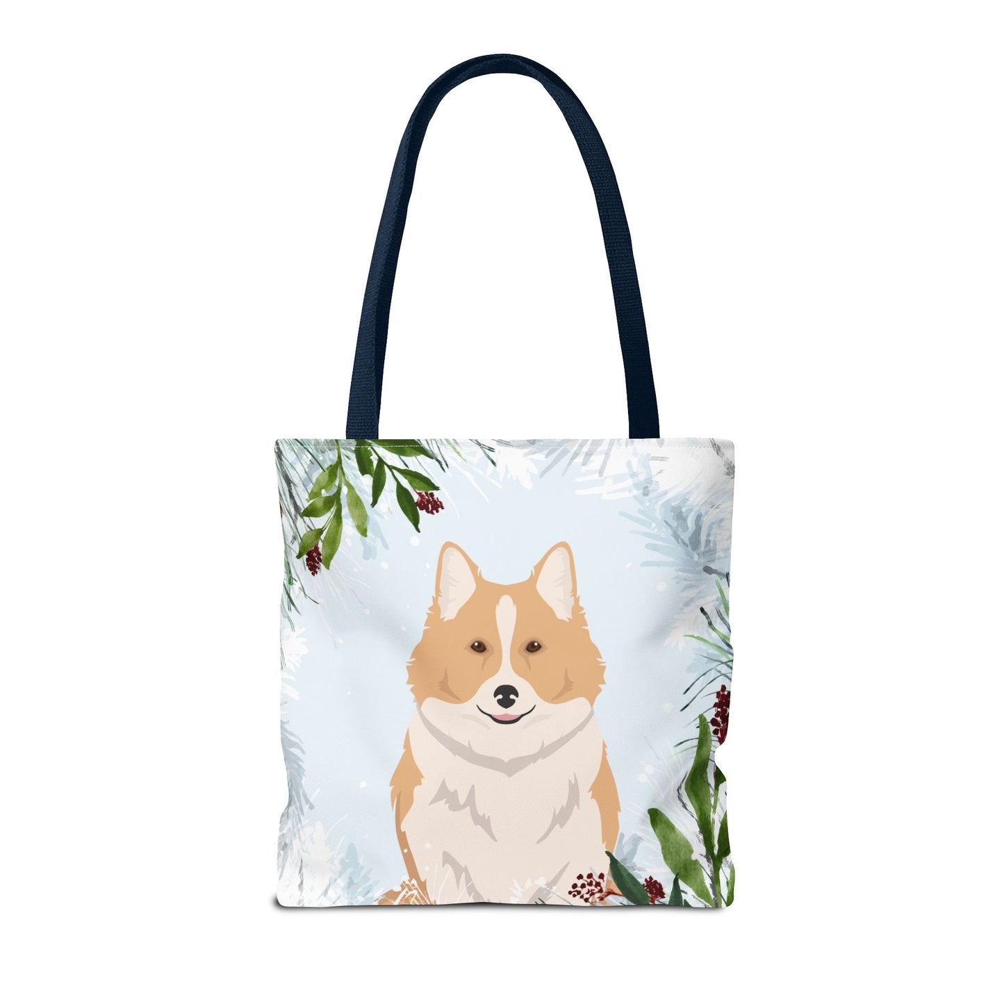 Icelandic Sheepdog Dog Christmas Holiday Tote Bag 16x16