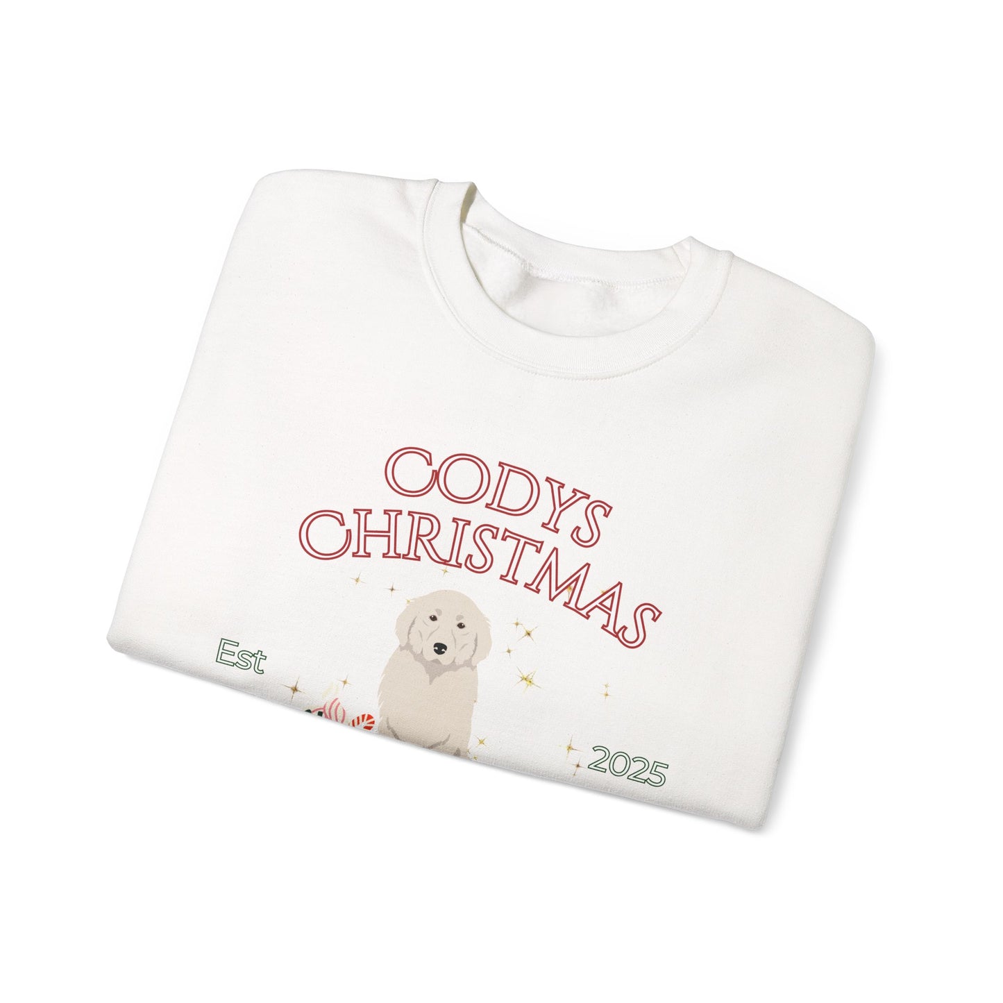 Great Pyrenees Dog Christmas Social Club Unisex Heavy Blend Crewneck Sweatshirt Custom Name