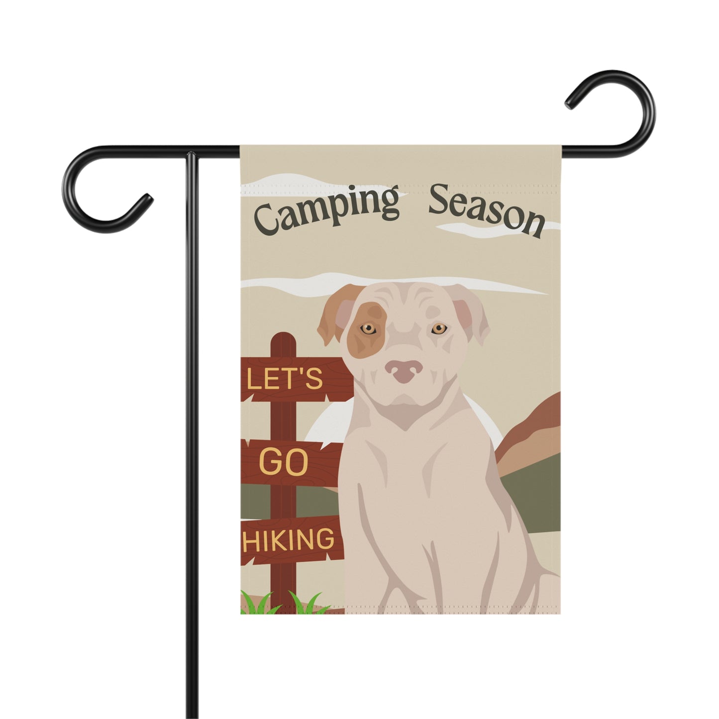 American Staffordshire Terrier Dog Camping Garden Flag