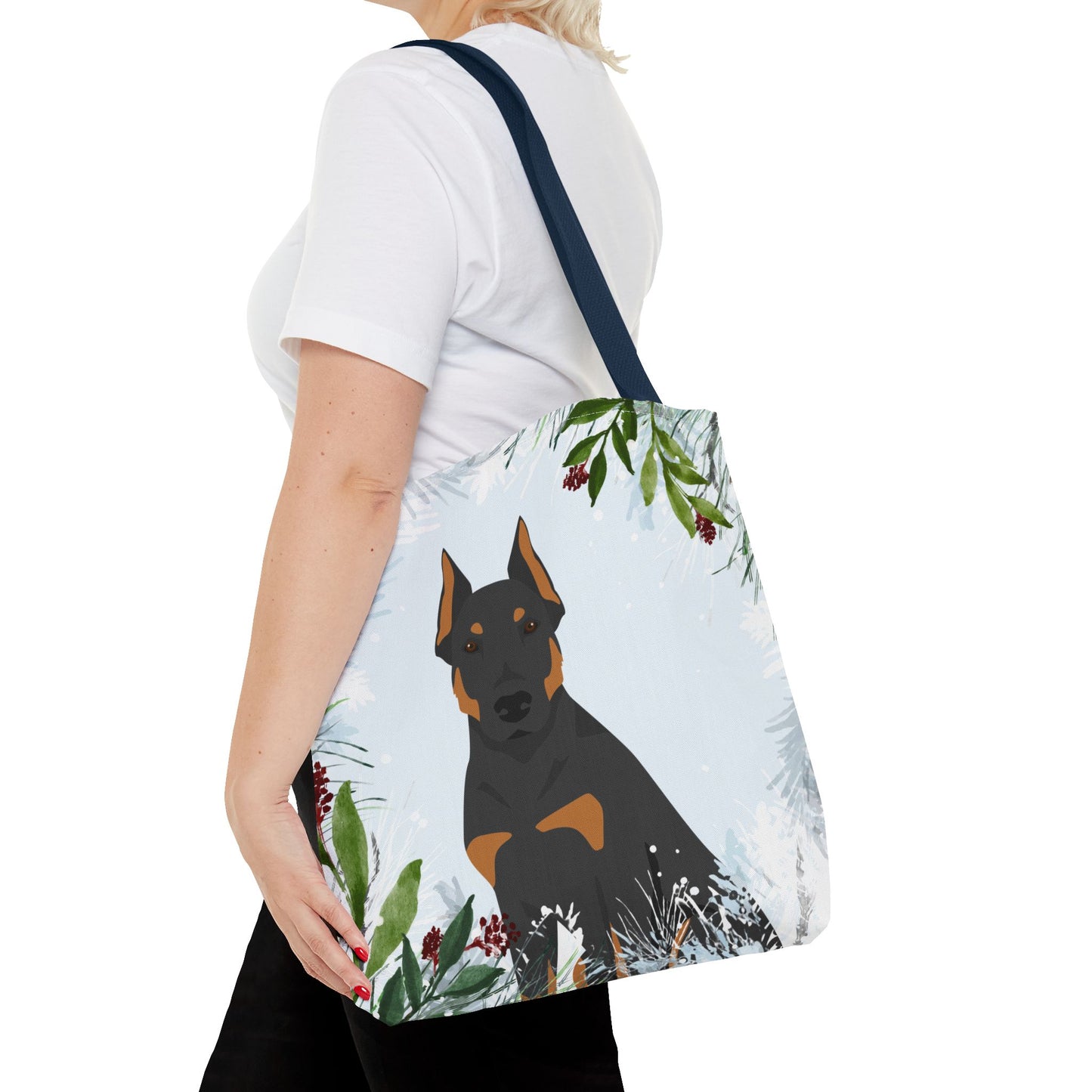 Beauceron Dog Christmas Holiday Tote Bag 16x16