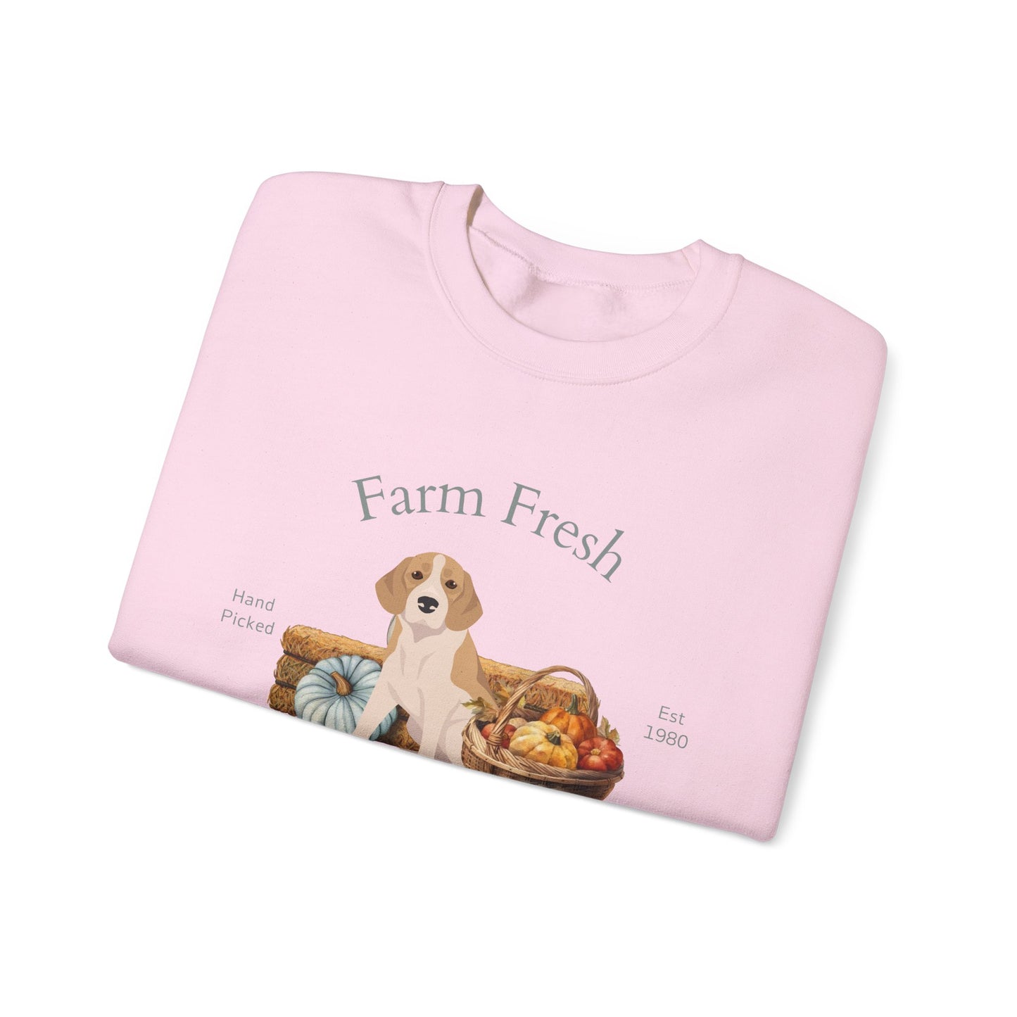 Beagle Dog Fall Farm Fresh Unisex Heavy Blend Crewneck Sweatshirt