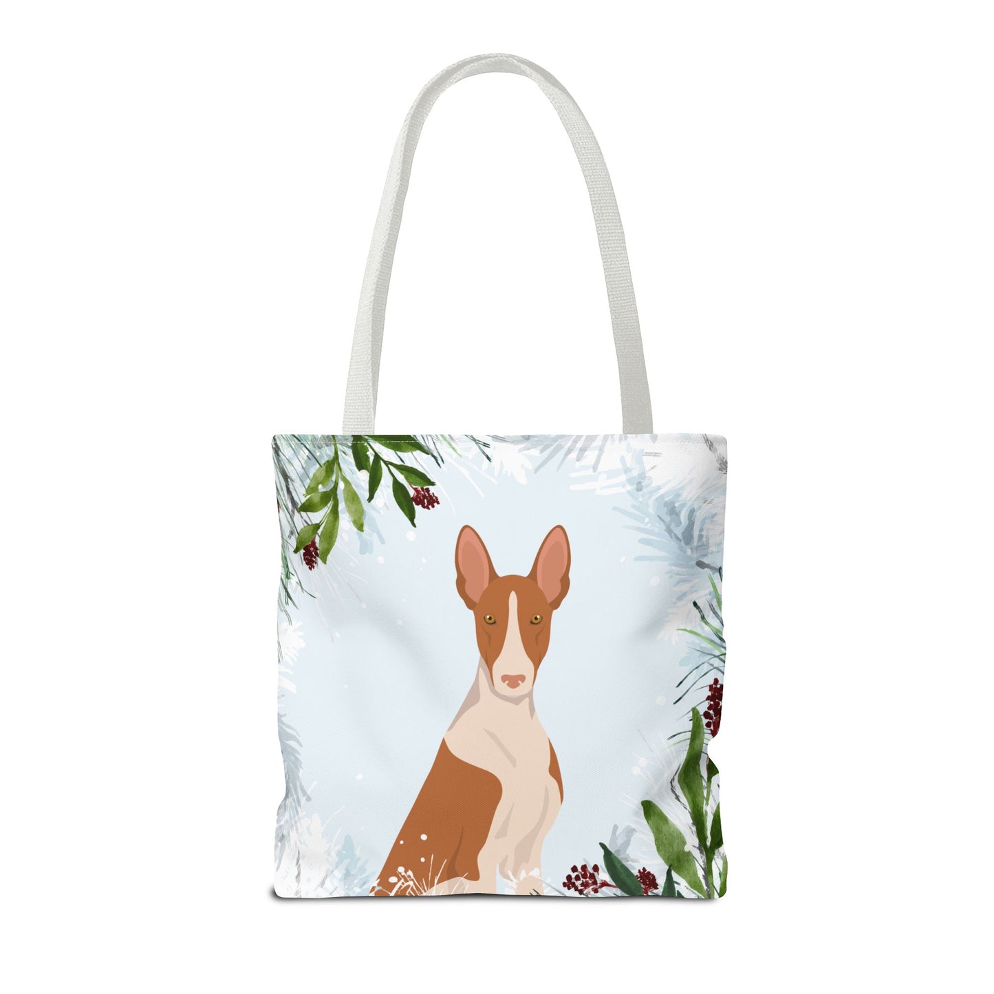 Ibizan Hound Dog Christmas Holiday Tote Bag 16x16