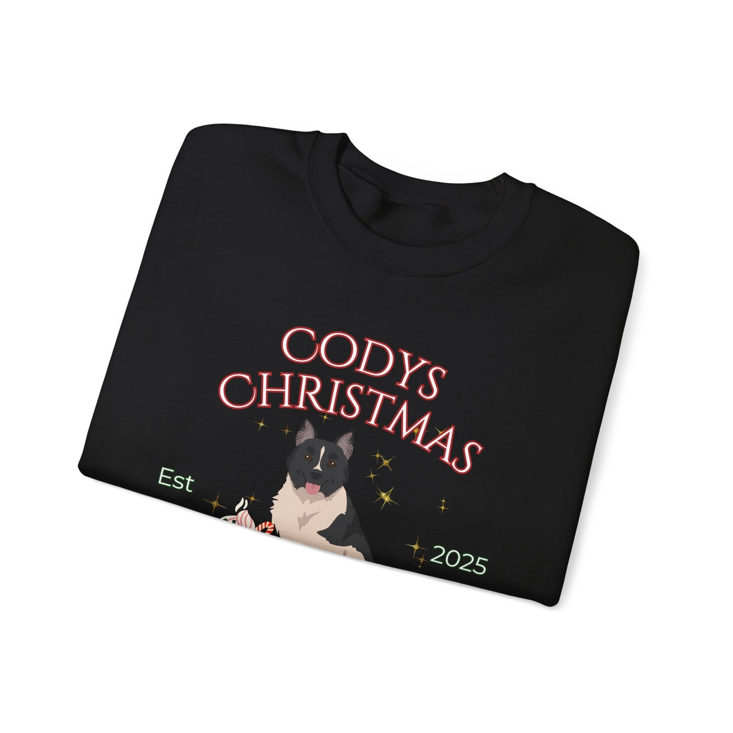 Elo Dog Christmas Social Club Unisex Heavy Blend Crewneck Sweatshirt Custom Name