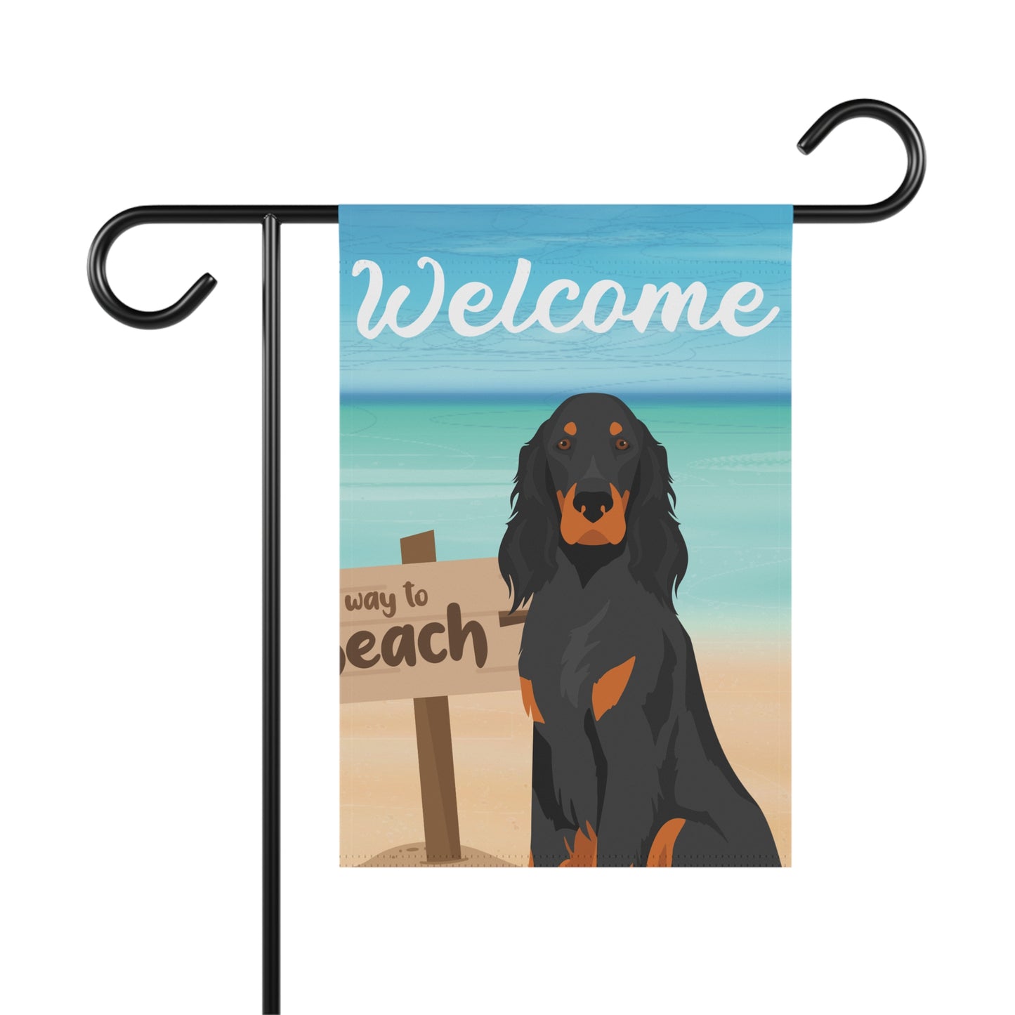 Gordon Setter Dog Garden Flag