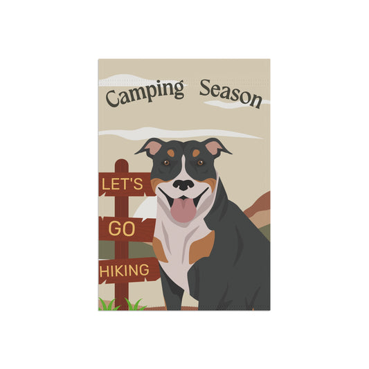 Pit Bull Dog Camping Garden Flag