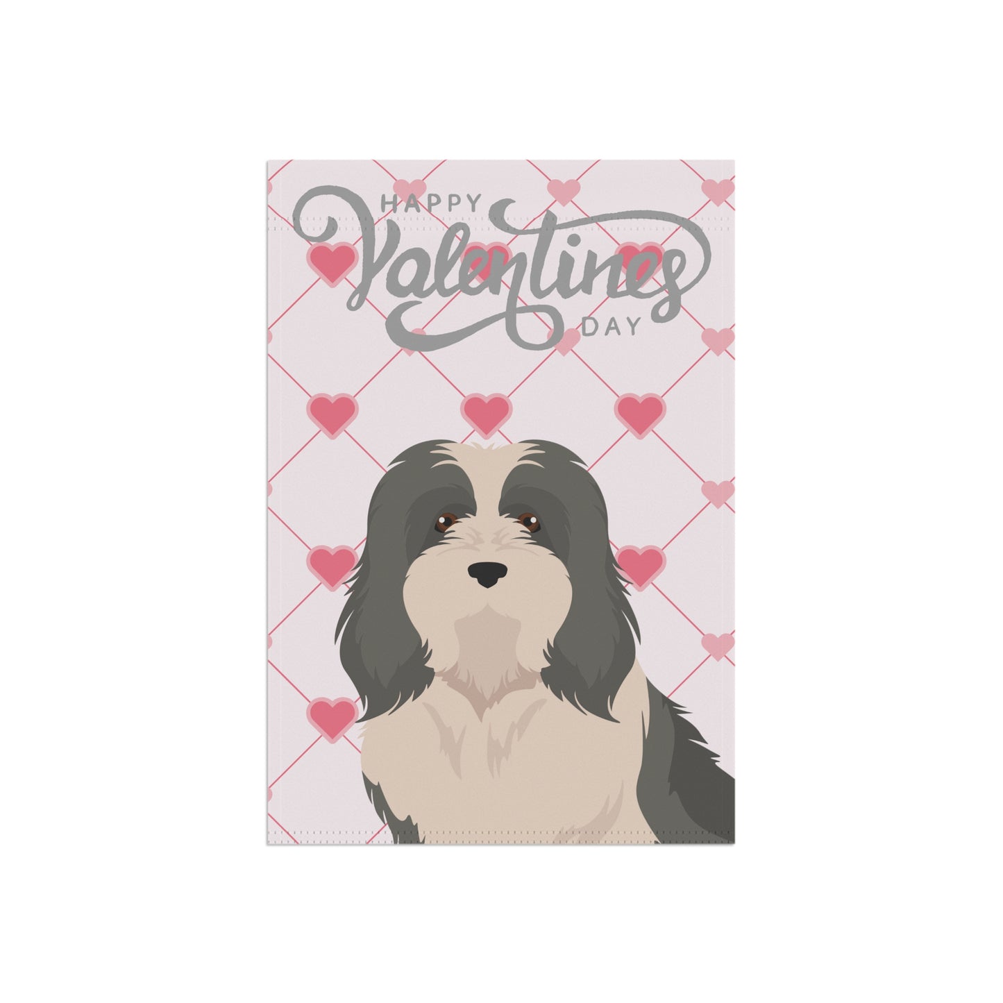 Havanese Dog Valentines Day Garden Flag
