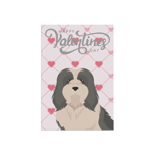 Havanese Dog Valentines Day Garden Flag