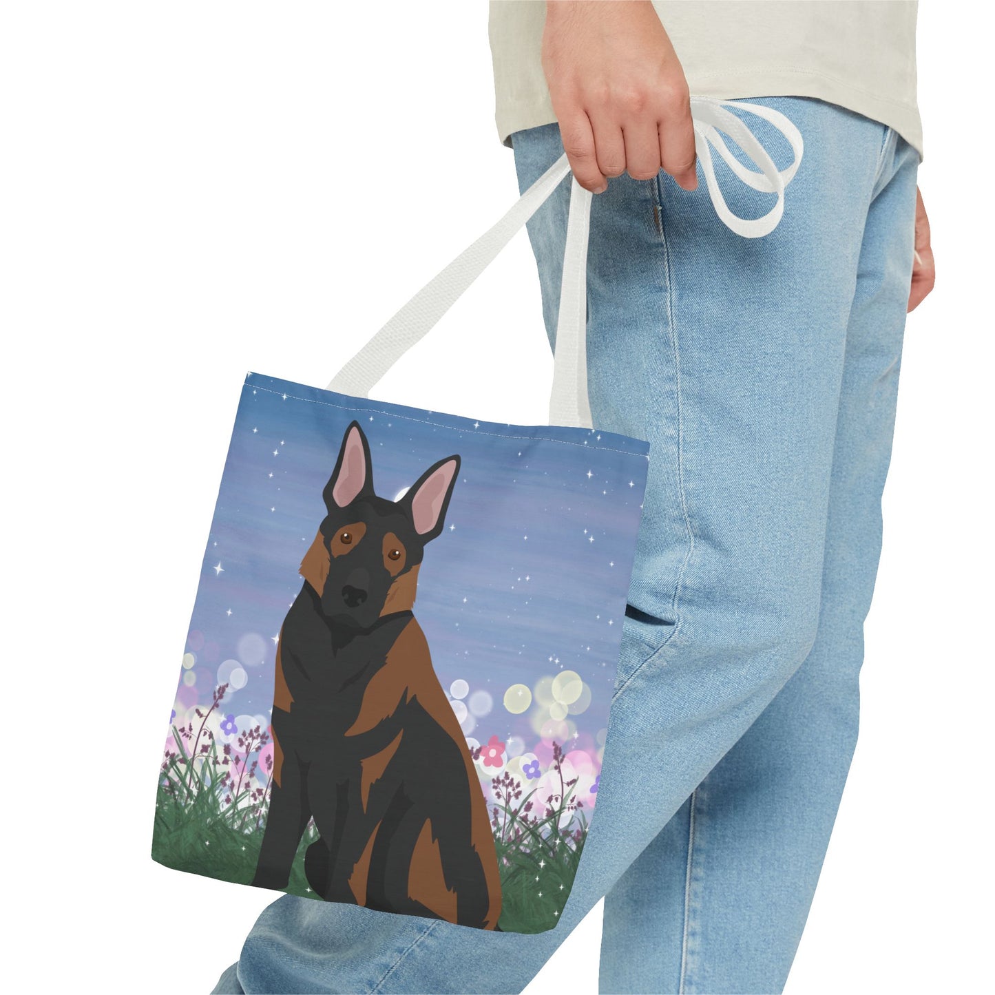 German Shepherd Dog Tote Bag 13x13