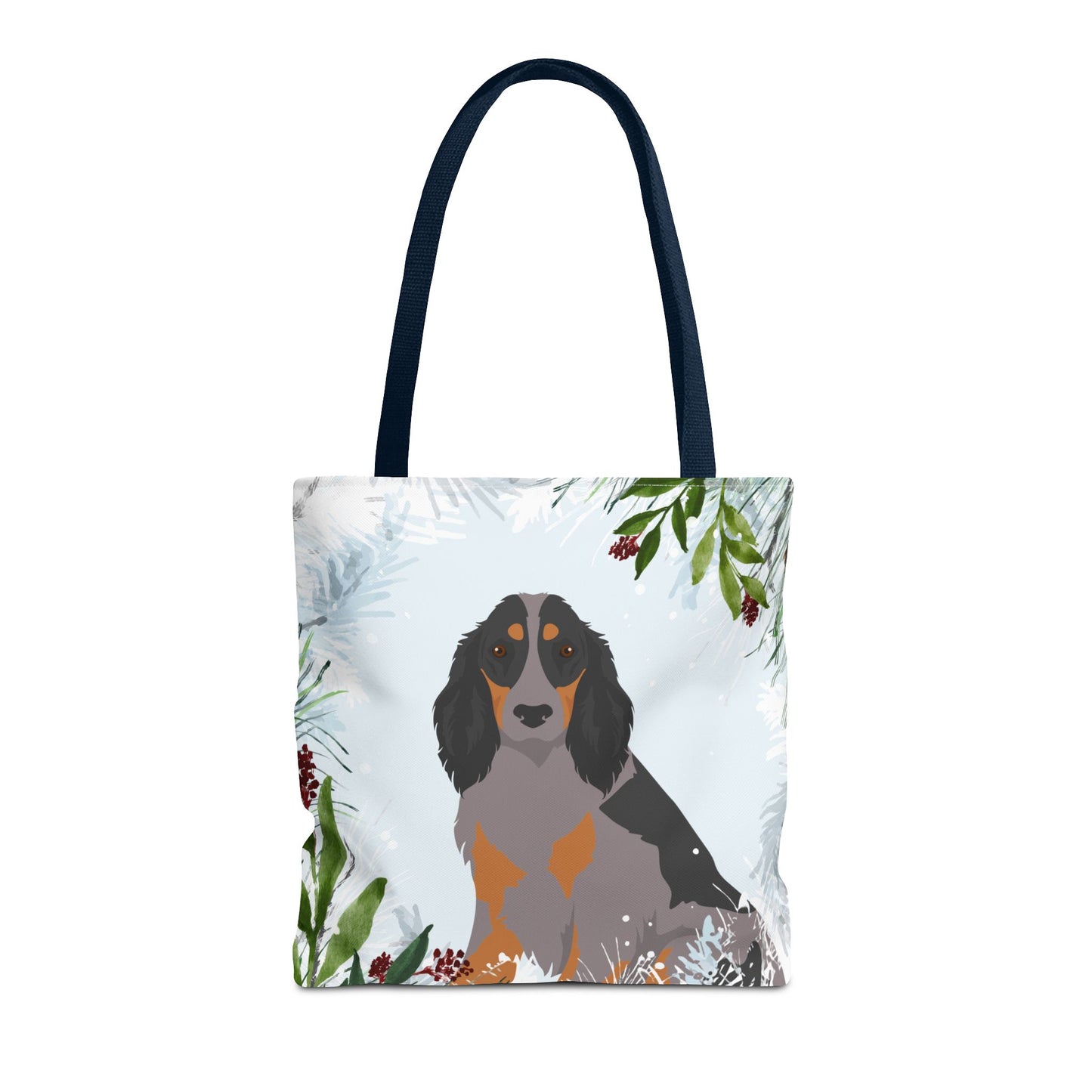 Picardy Spaniel Dog Christmas Holiday Tote Bag 16x16