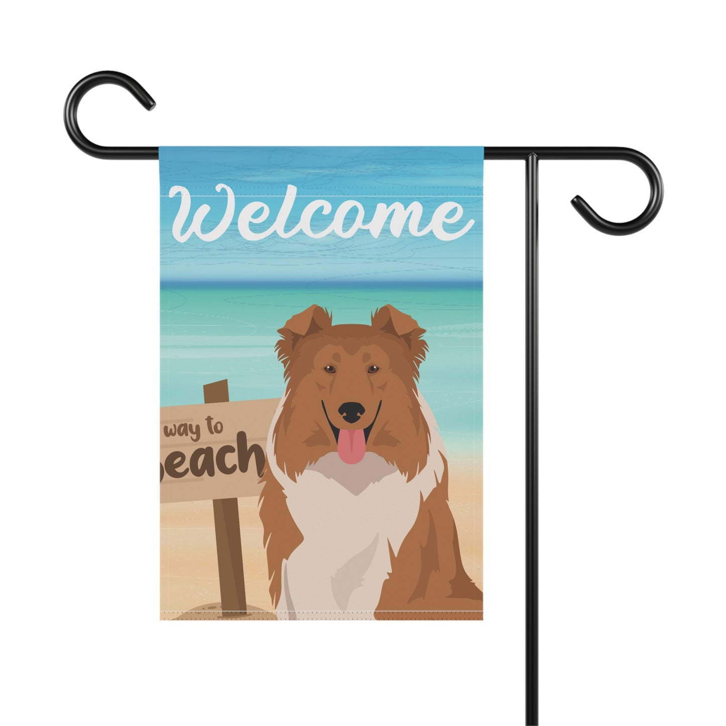 Collie  Dog Garden Flag