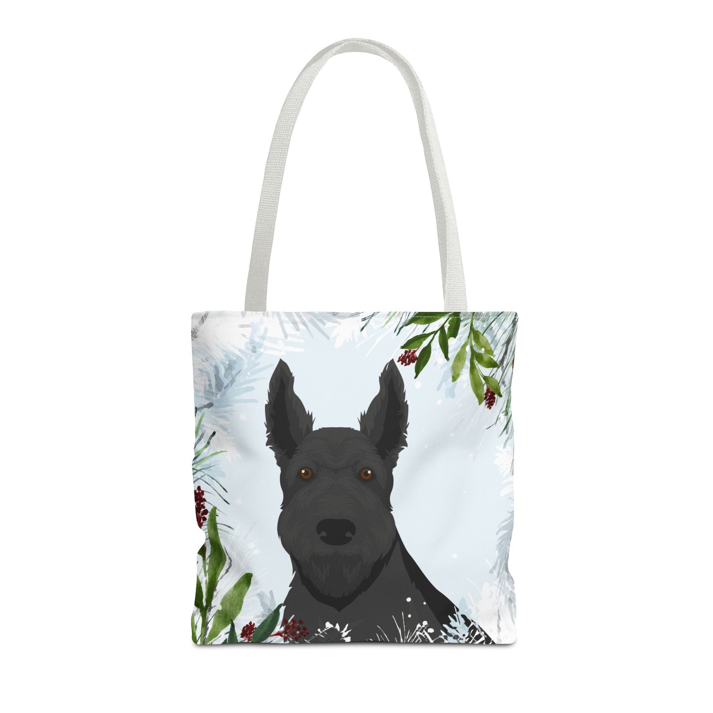 Scottish Terrier Dog Christmas Holiday Tote Bag 16x16