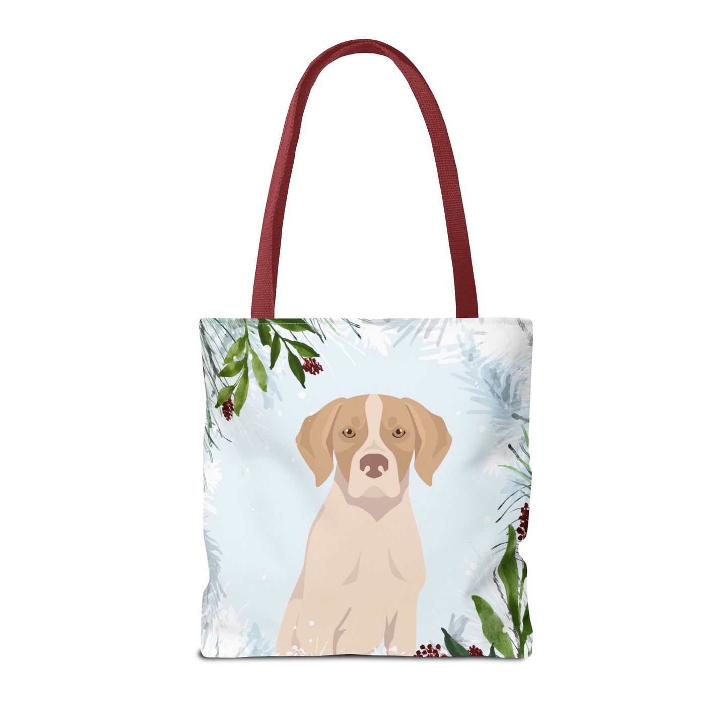Pointer Dog Christmas Holiday Tote Bag 16x16