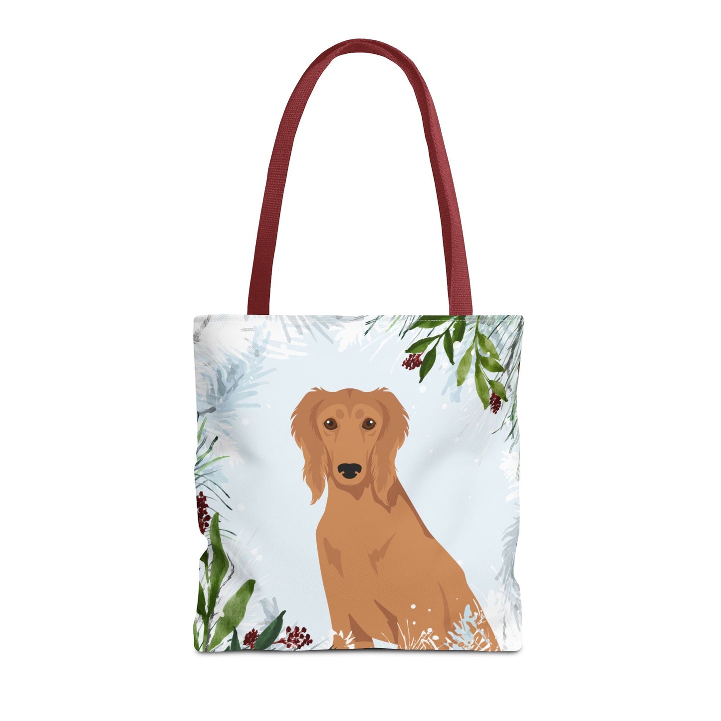 Saluki Dog Christmas Holiday Tote Bag 16x16