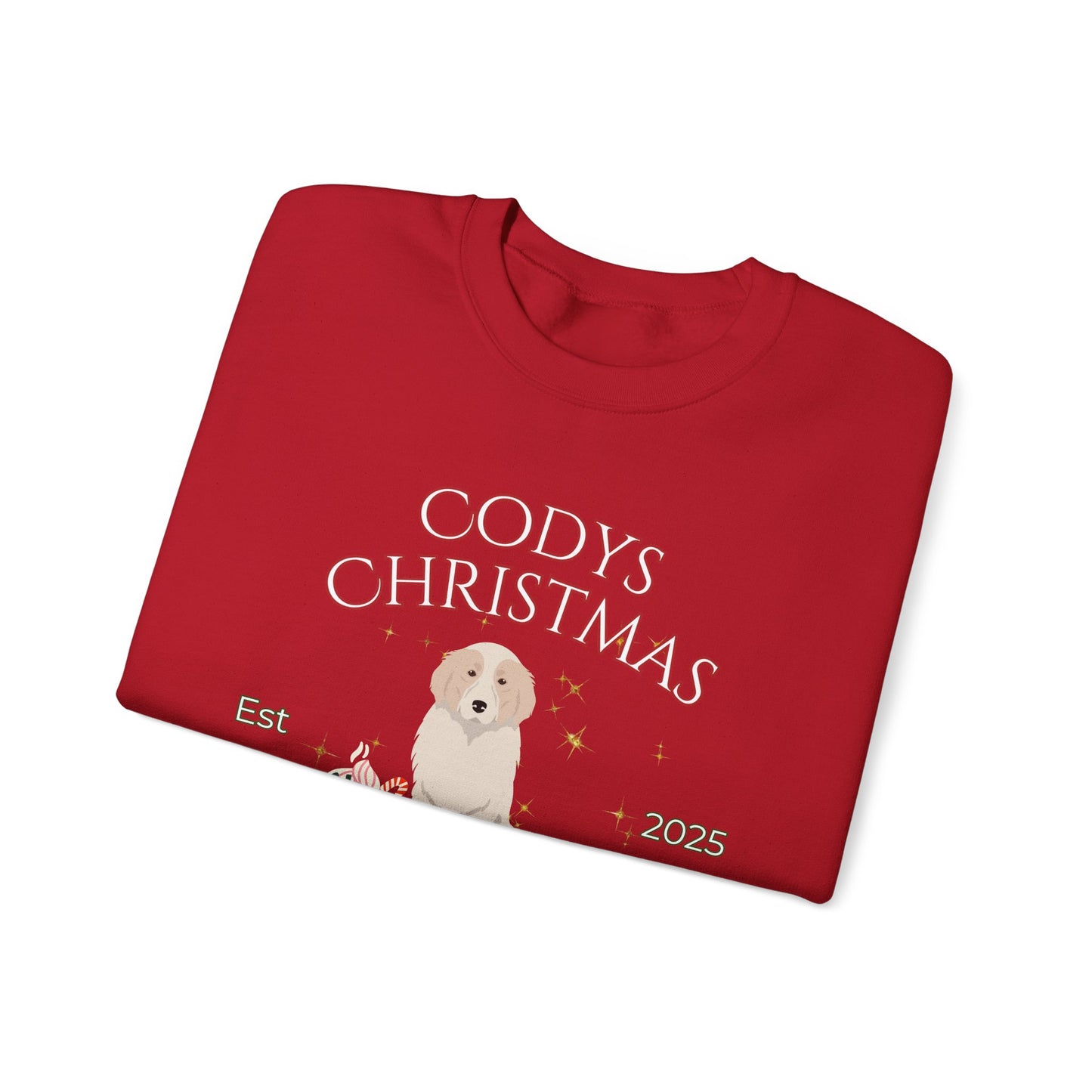 Great Pyrenees Dog Christmas Social Club Unisex Heavy Blend Crewneck Sweatshirt Custom Name