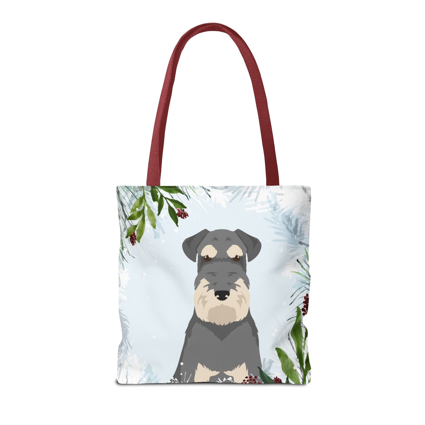 Schnauzer Dog Christmas Holiday Tote Bag 16x16