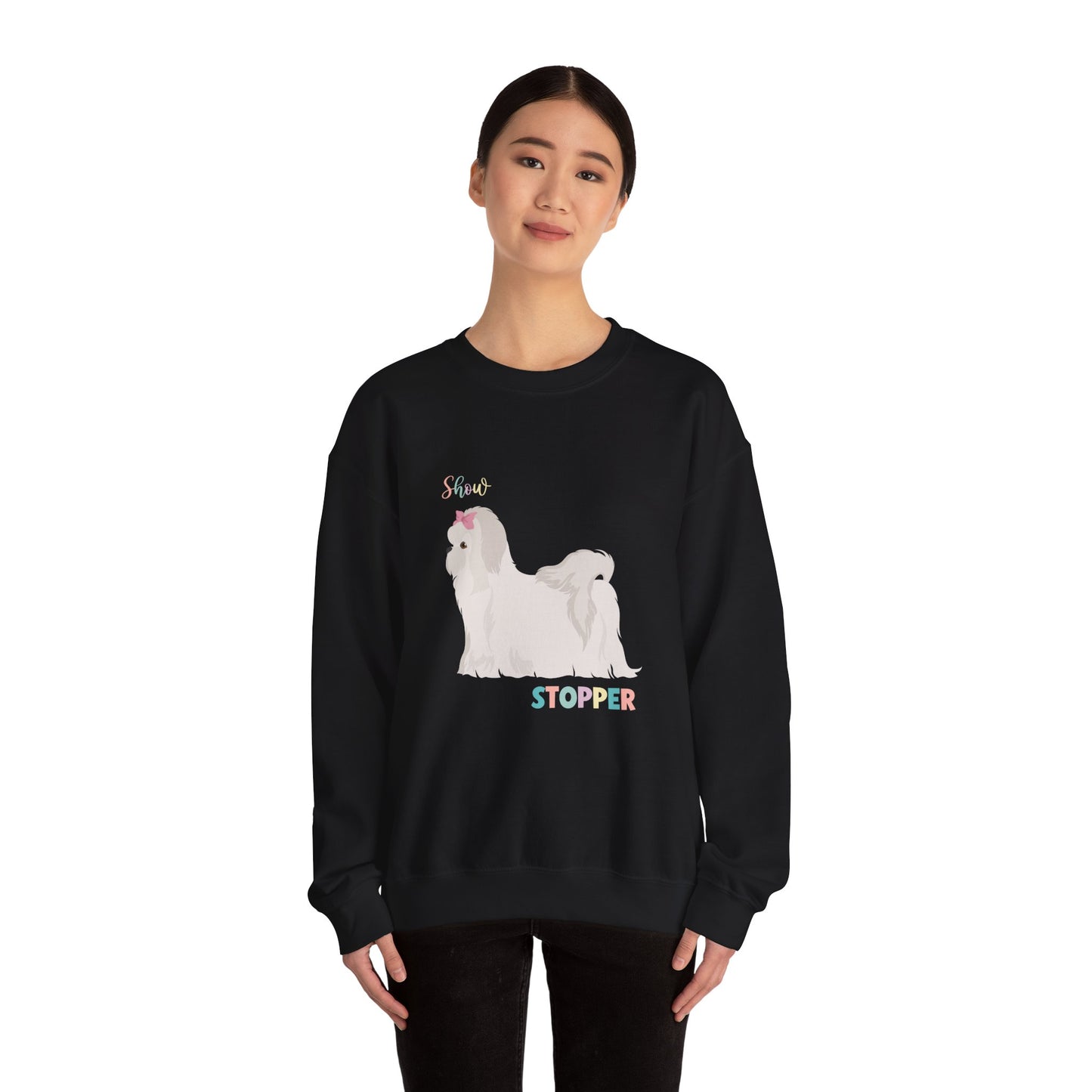 Maltese Dog Dog Unisex Heavy Blend Crewneck Sweatshirt