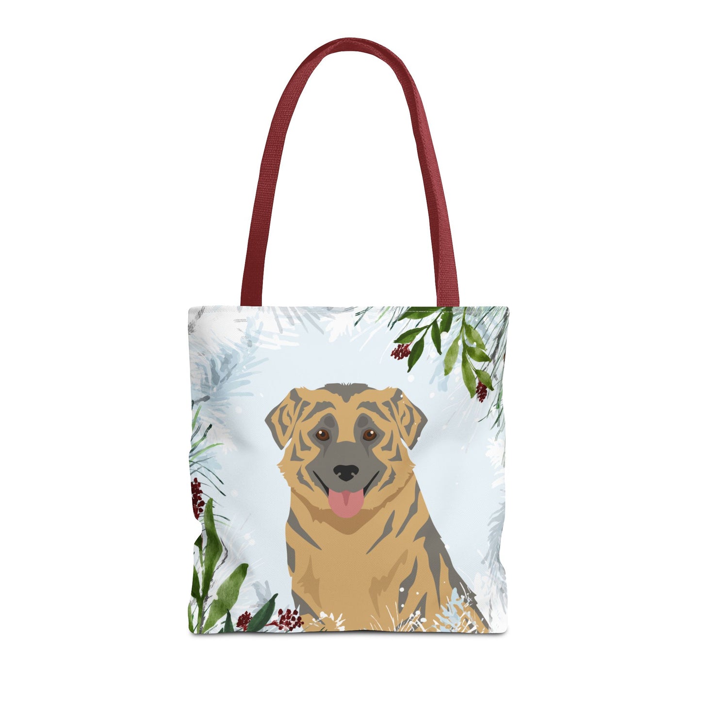Aidi Dog Christmas Holiday Tote Bag 16x16