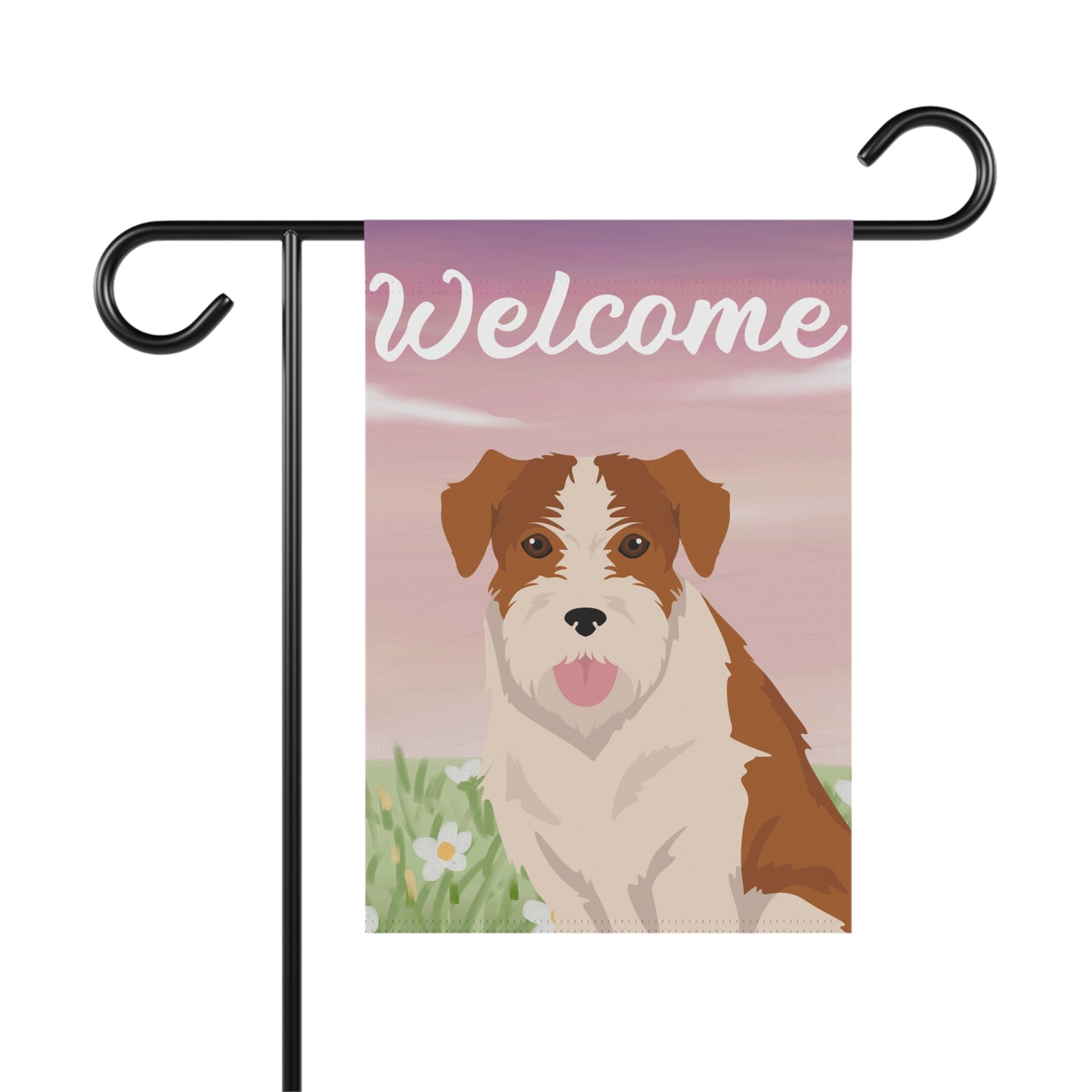 Kromfohrlander Dog Welcome Garden Flag