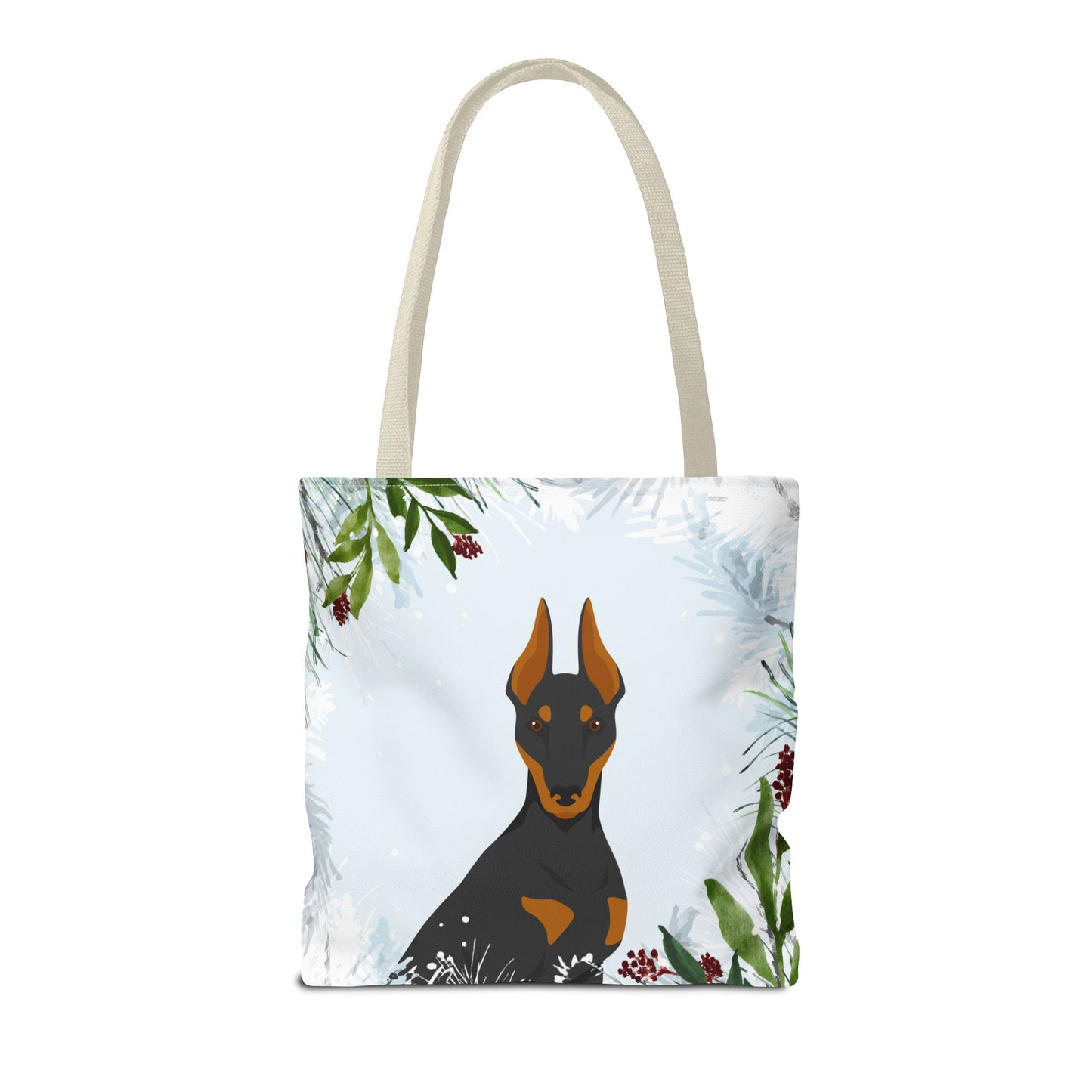 Manchester Terrier Dog Christmas Holiday Tote Bag 16x16