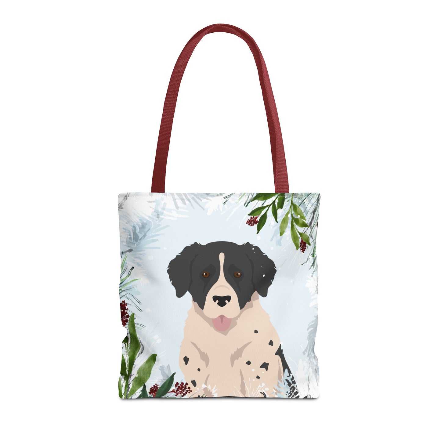 Wetterhoun Dog Christmas Holiday Tote Bag 16x16