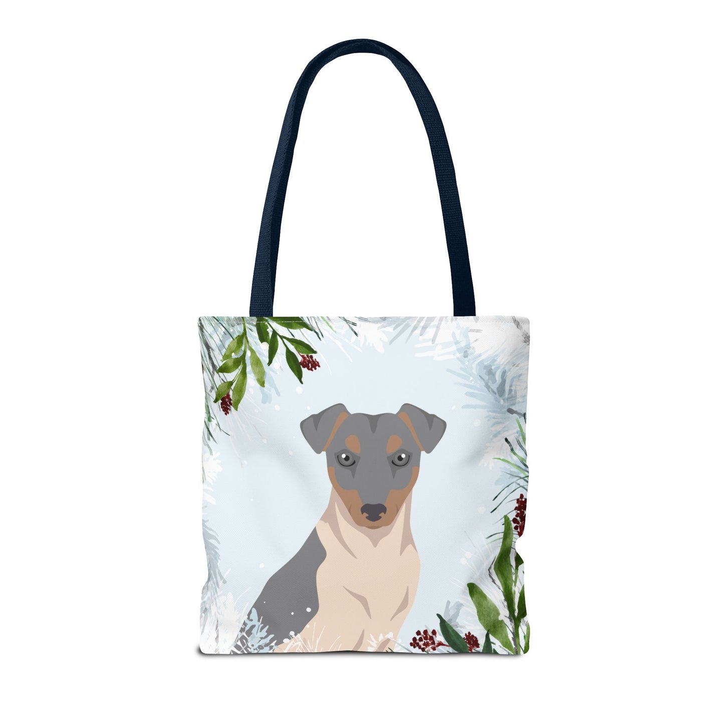 Brazillian Terrier Dog Christmas Holiday Tote Bag 16x16