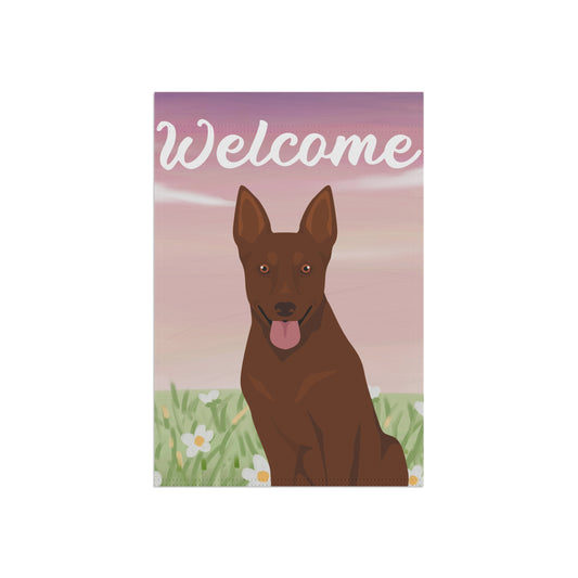 Australian Kelpie Dog Welcome Garden Flag
