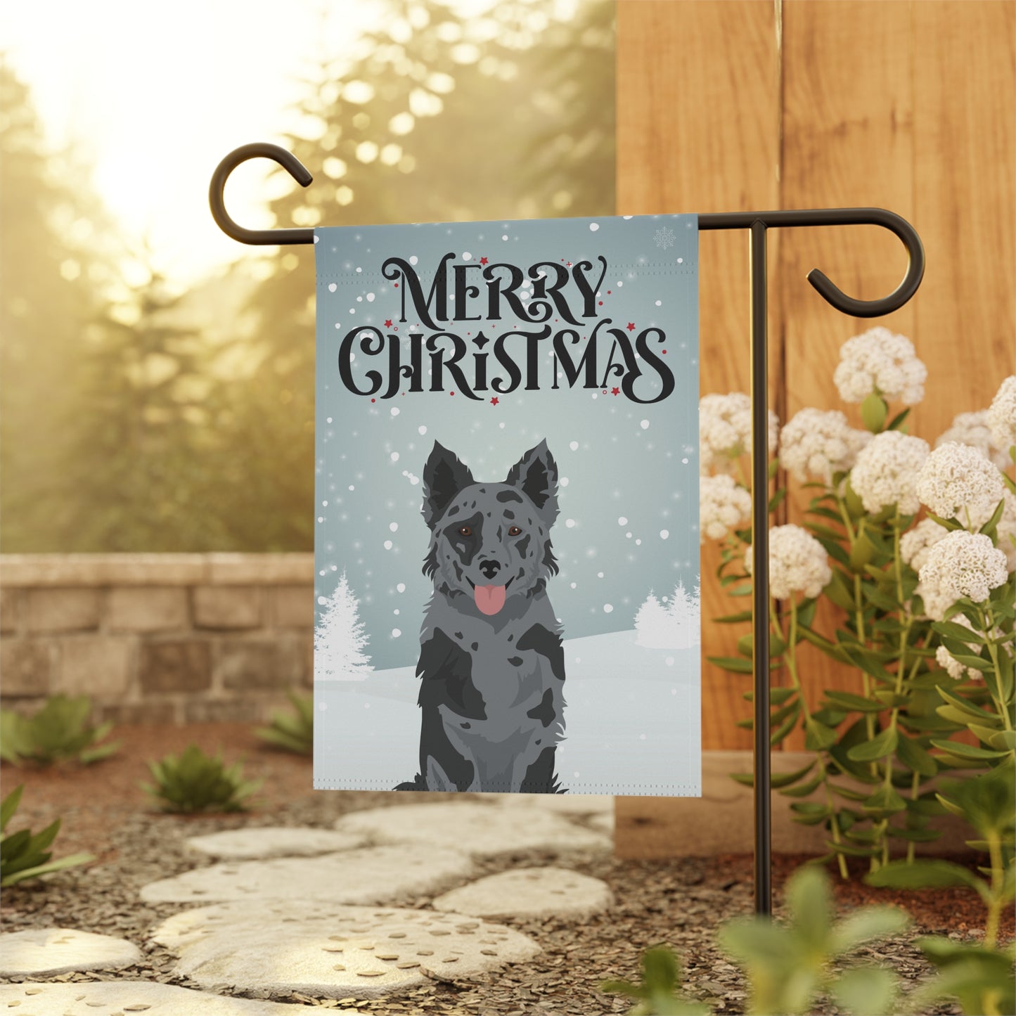 Mudi Dog Garden Flag