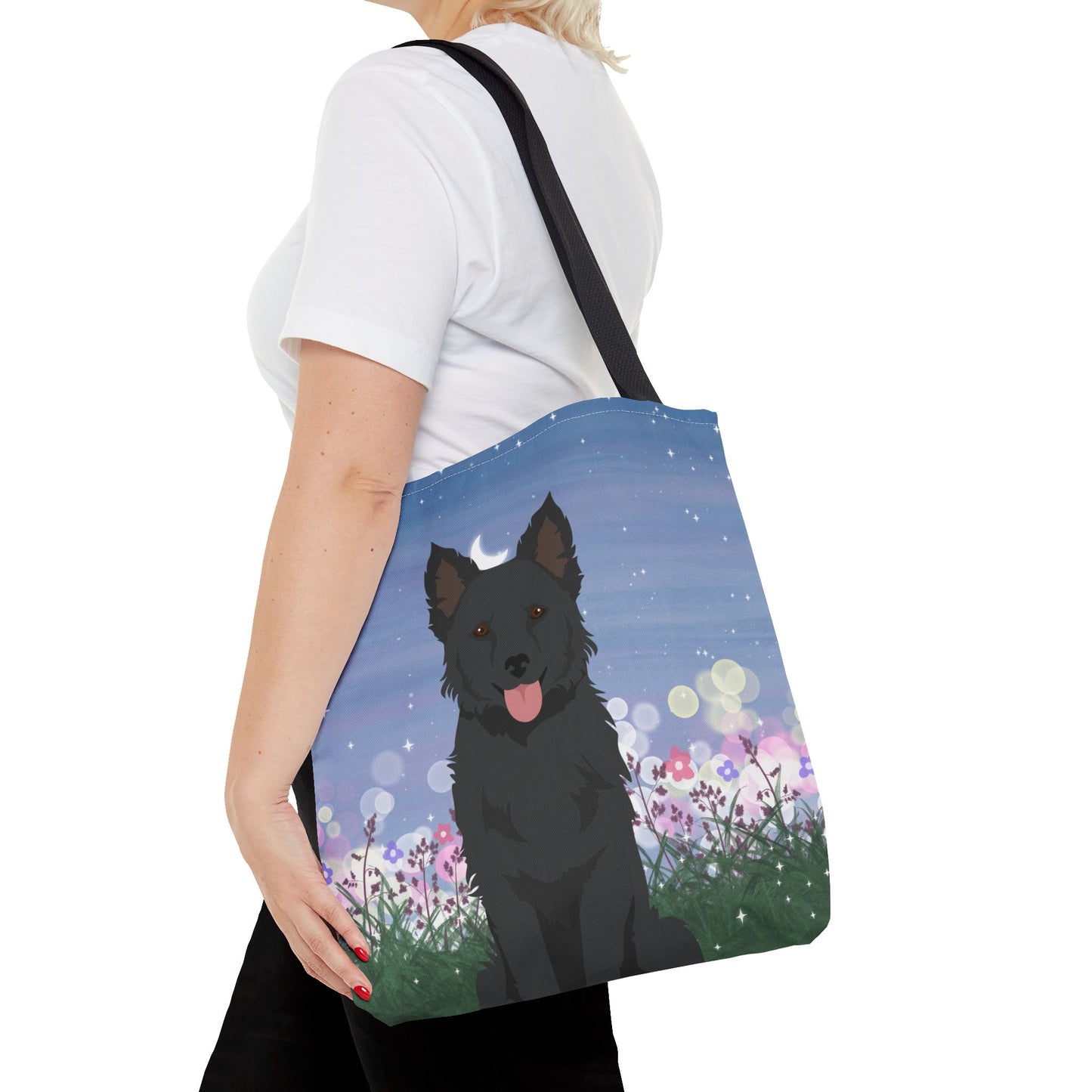 Mudi Dog Tote Bag 16x16