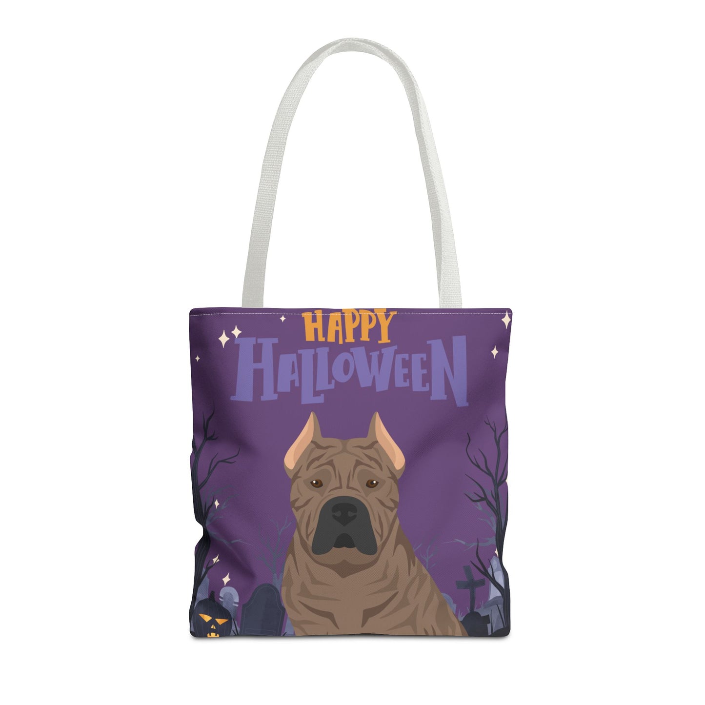 Presa Canario Dog Happy Halloween Tote Bag 16x16