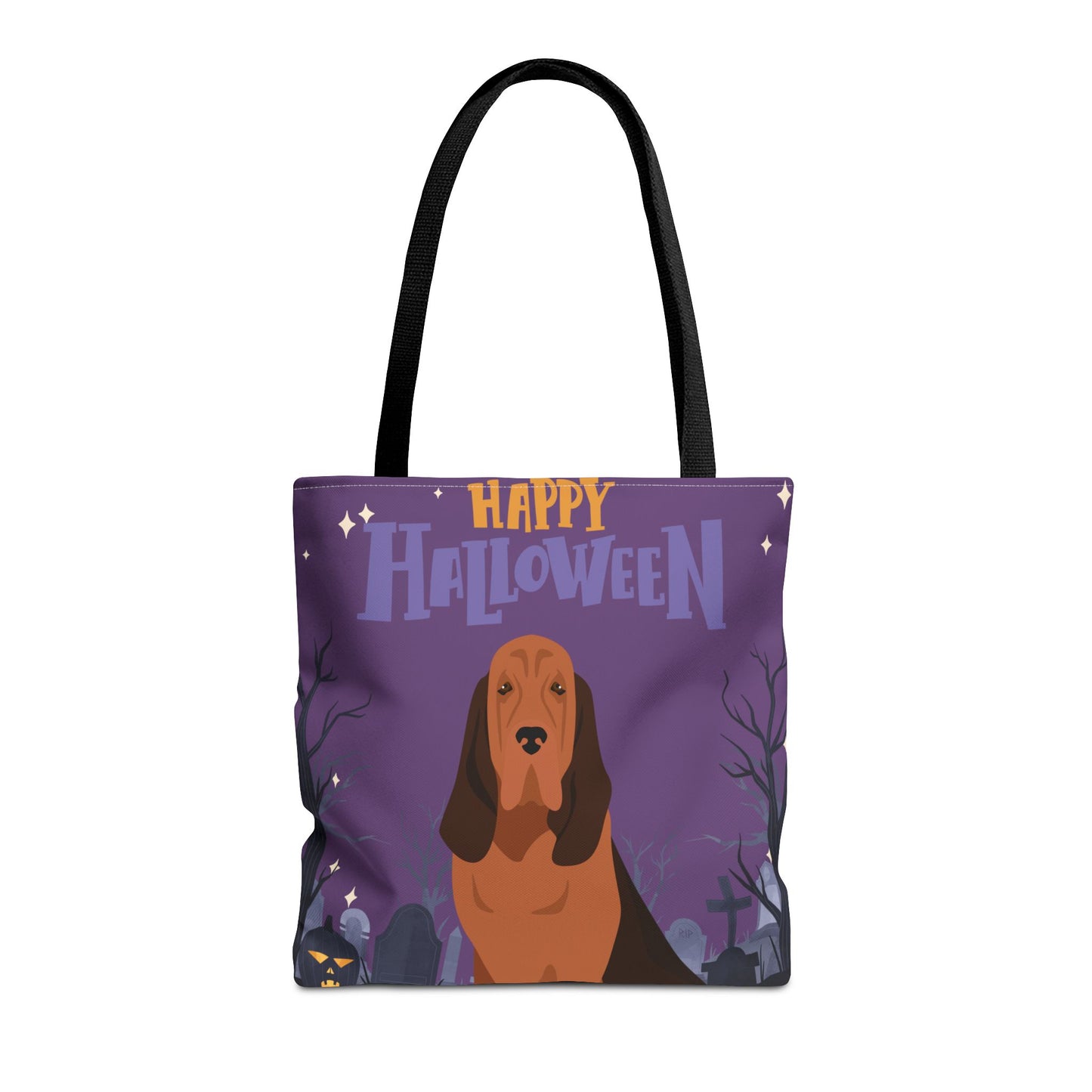 Bloodhound Dog Happy Halloween Tote Bag 16x16