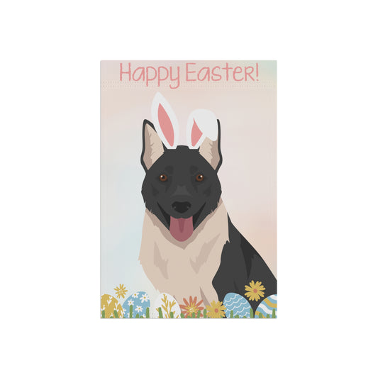 Russo European Laika Dog Happy Easter Garden Flag