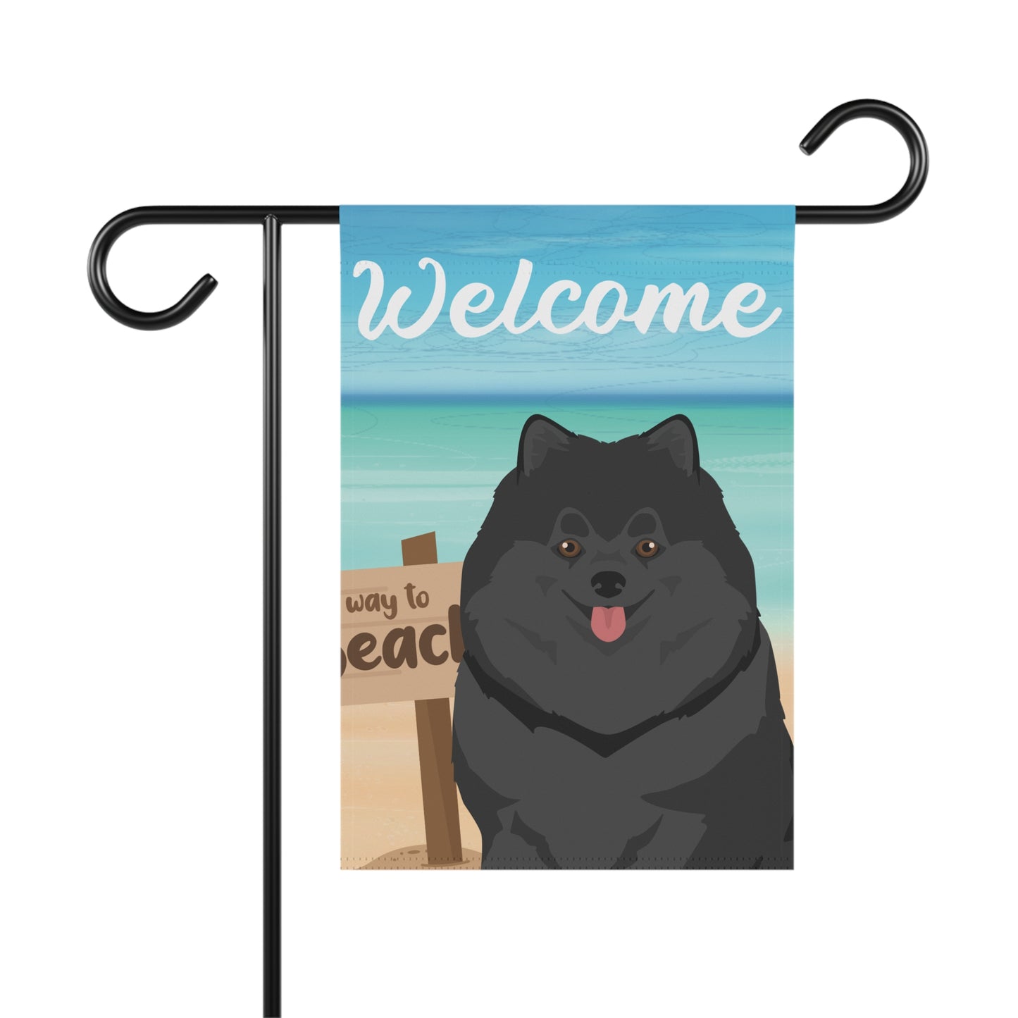 Pomeranian Dog Garden Flag