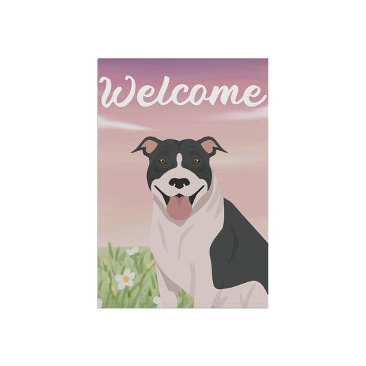 Pit Bull Dog Welcome Garden Flag