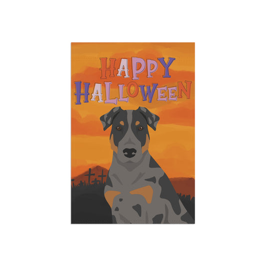 Beauceron Dog Halloween Garden Flag