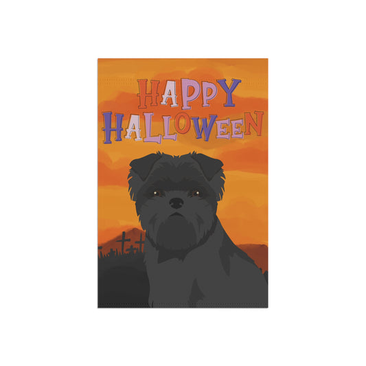 Affenpinscher Dog Halloween Garden Flag