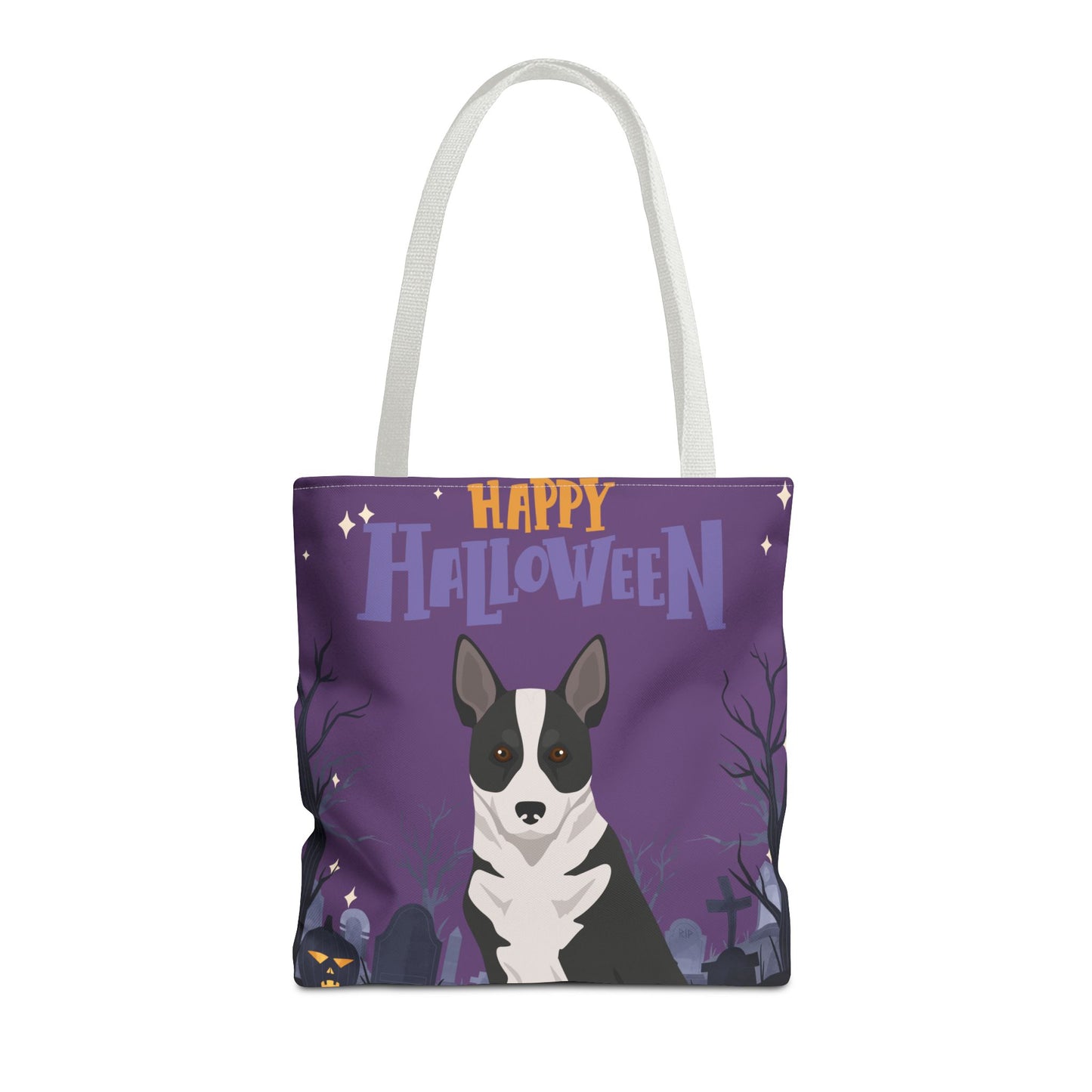 Canaan Dog Dog Happy Halloween Tote Bag 16x16