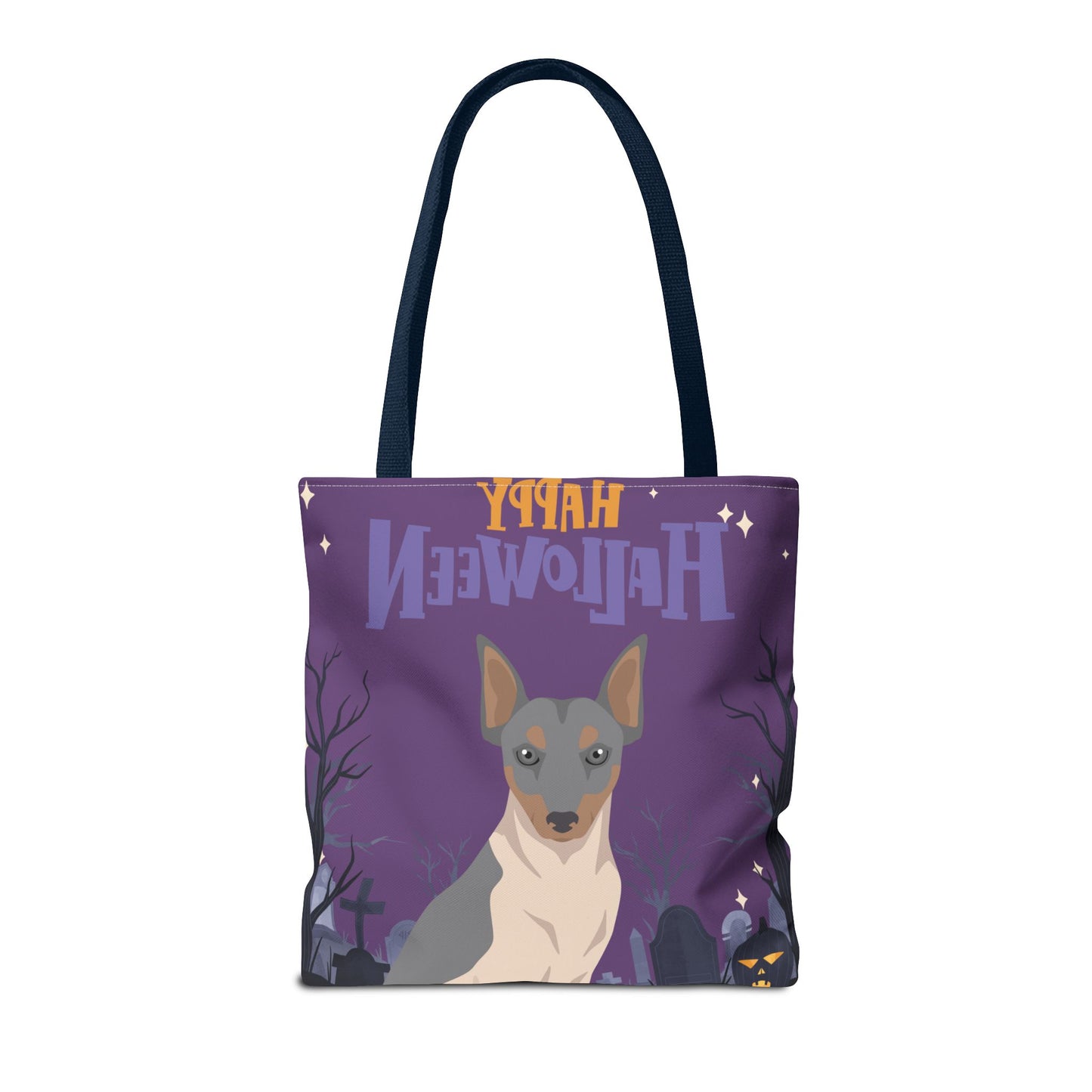 Brazilian Terrier Dog Happy Halloween Tote Bag 16x16