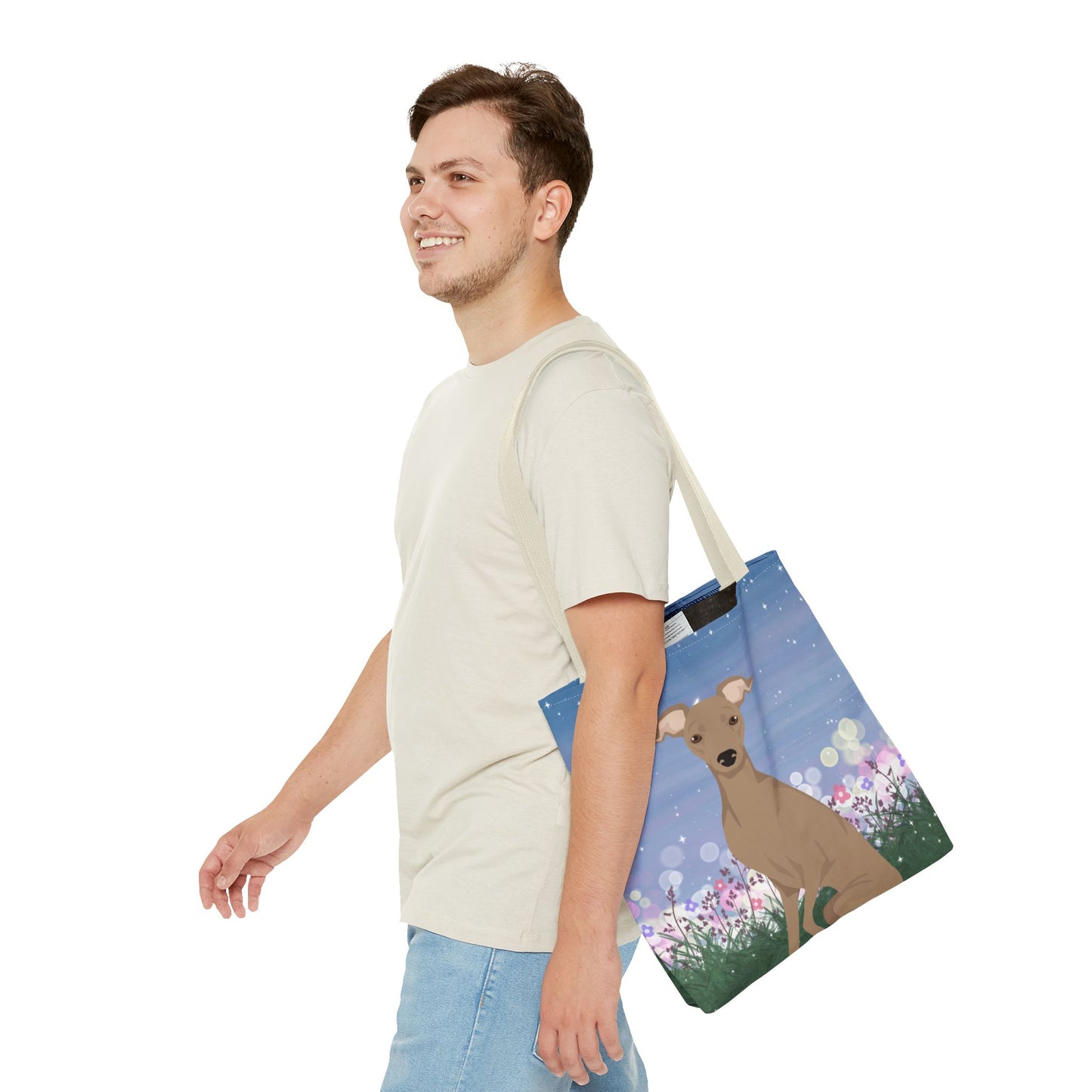 Italian Greyhound Dog Tote Bag 16x16