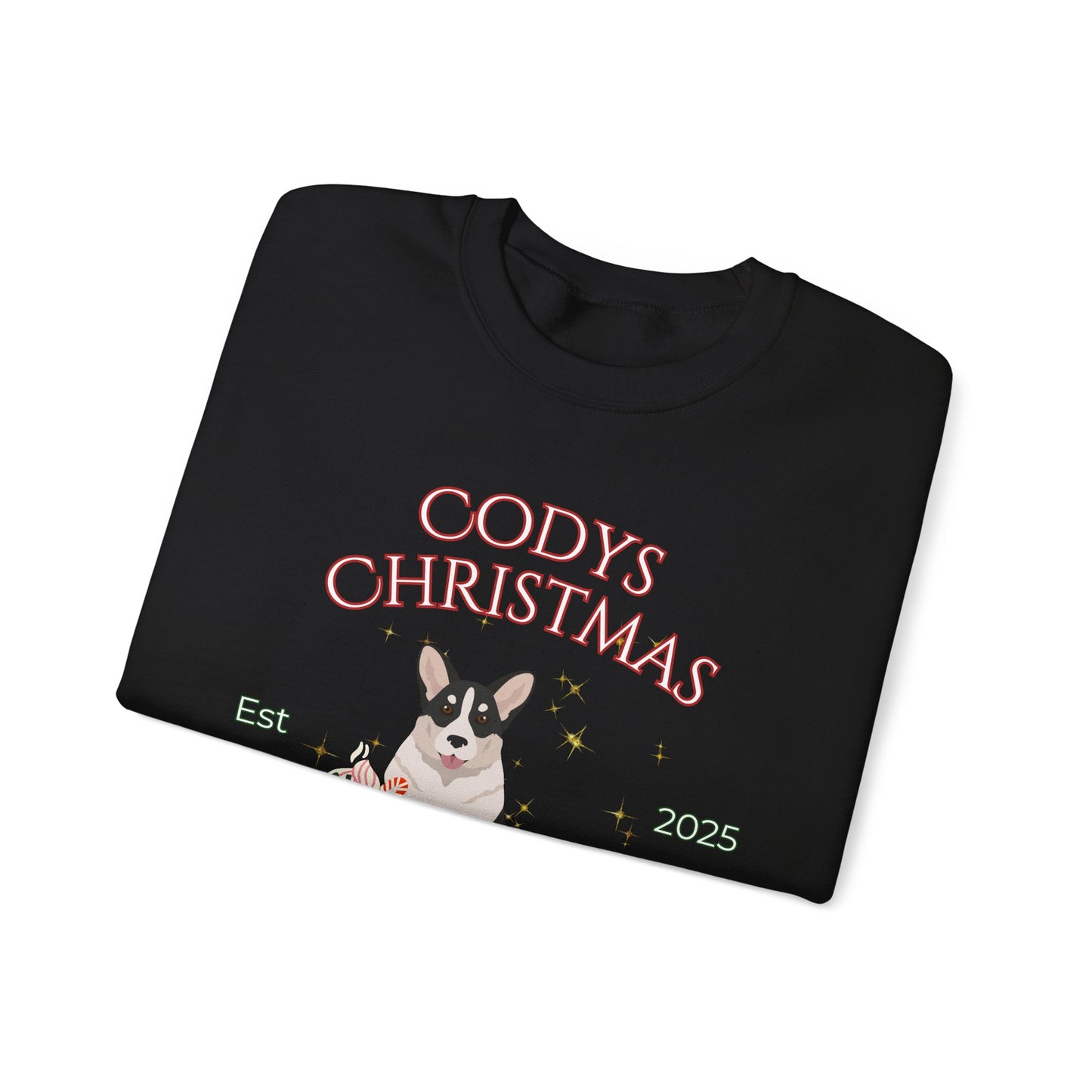 Cardigan Welsh Corgi Dog Christmas Social Club Unisex Heavy Blend Crewneck Sweatshirt Custom Name