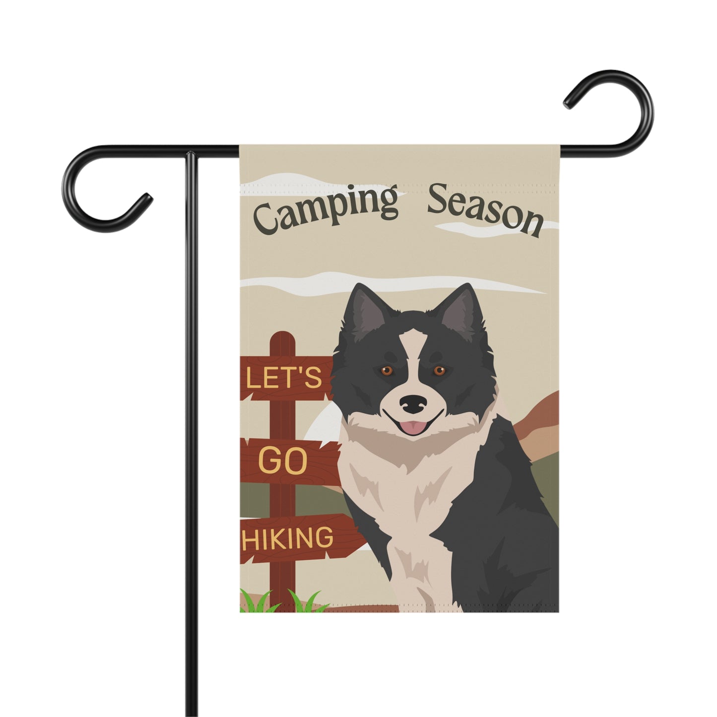 Nenets Herding Laika Dog Camping Garden Flag