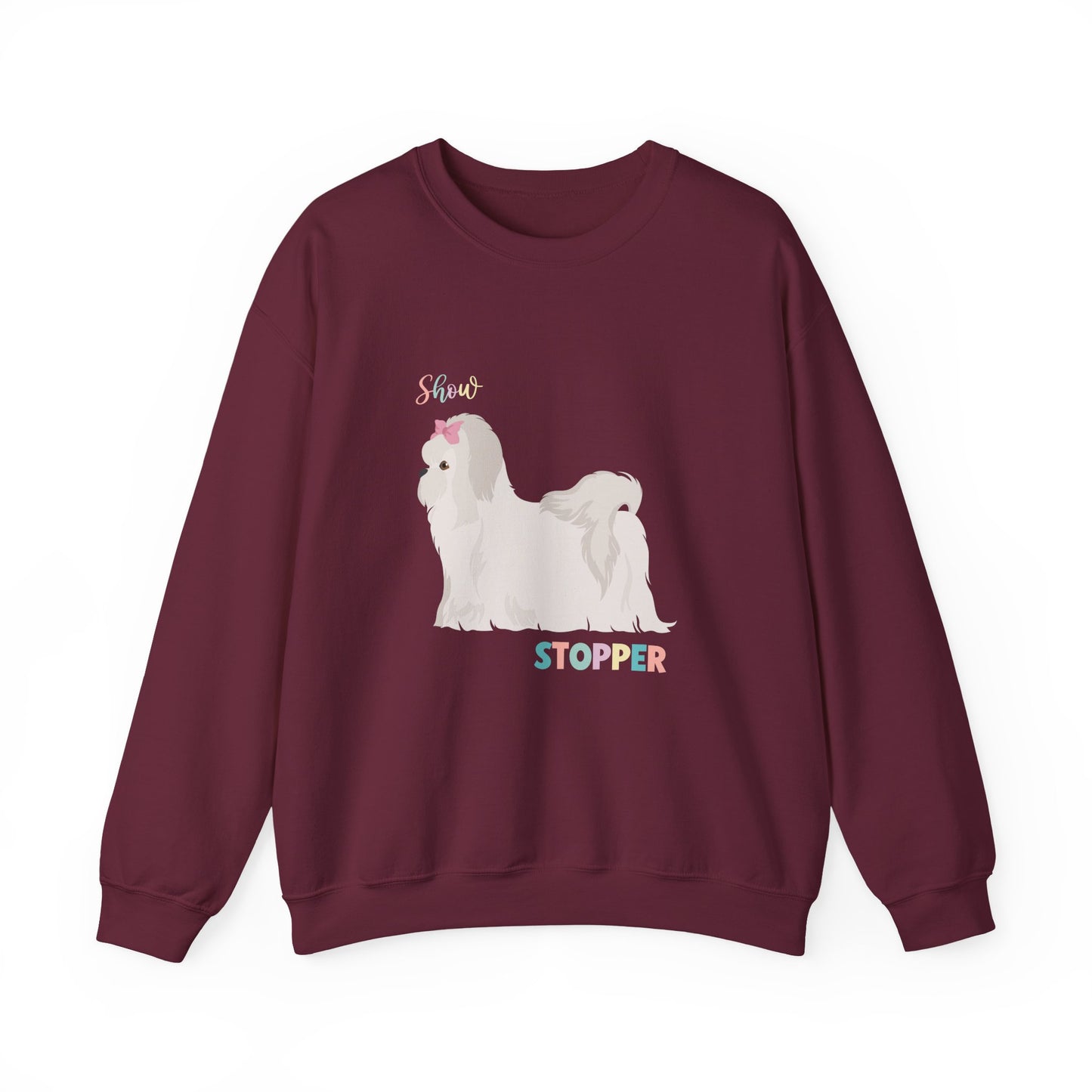 Maltese Dog Dog Unisex Heavy Blend Crewneck Sweatshirt