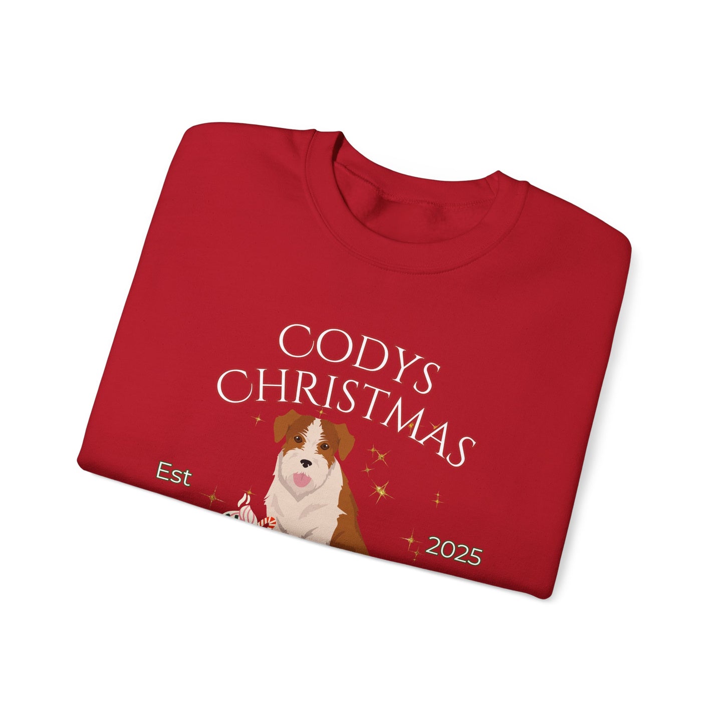 Kromfohrlander Dog Christmas Social Club Unisex Heavy Blend Crewneck Sweatshirt Custom Name