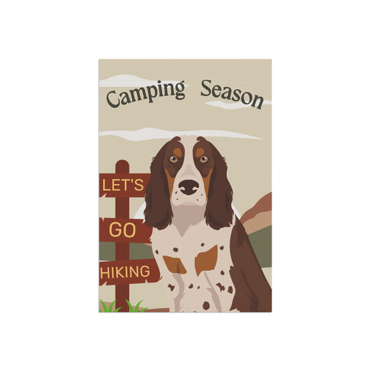 Russian Spaniel Dog Camping Garden Flag