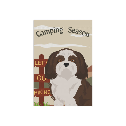 Shih Tzu Dog Camping Garden Flag