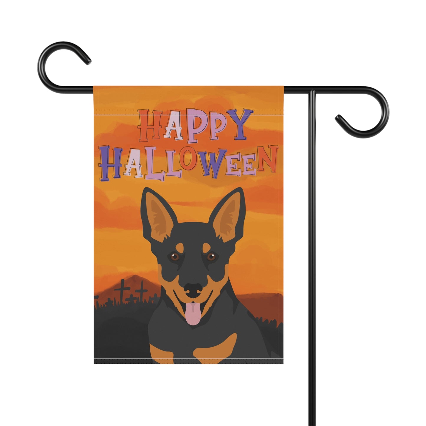 Lancashire Heeler Dog Halloween Garden Flag